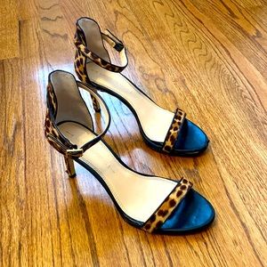 Banana Republic calf hair heels 3.25”